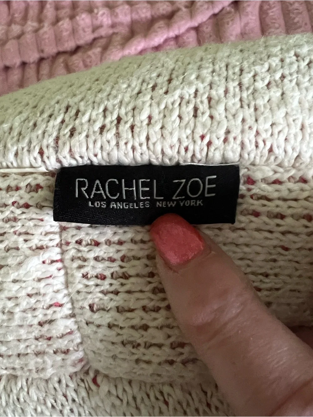 Rachel Zoe round knit